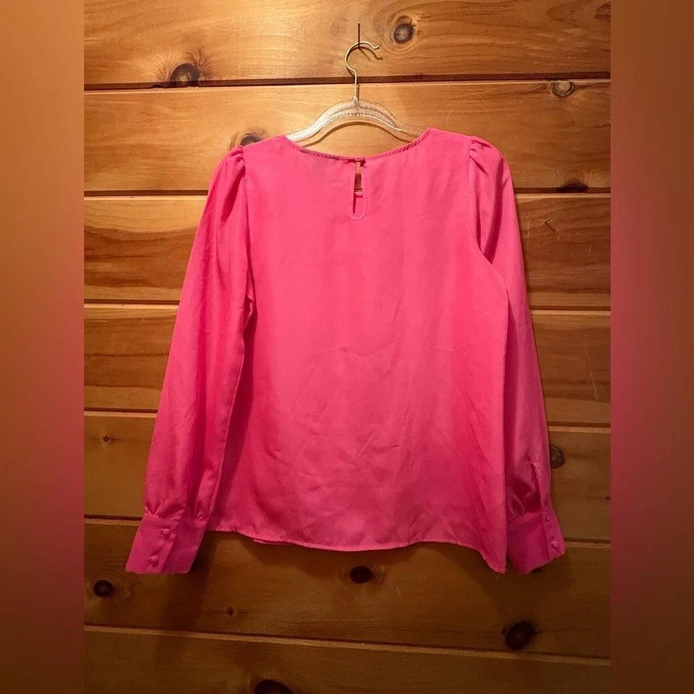 J. Crew Hot Pink Blouse XS